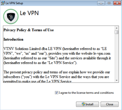 Install Le VPN