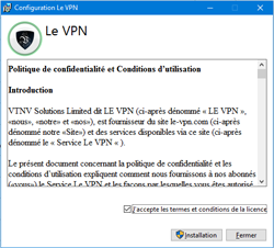 Installez Le VPN