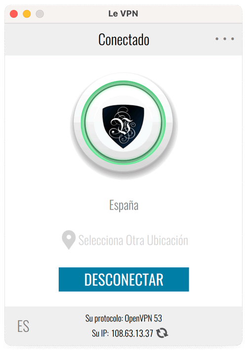 You are now connected to Le VPN
