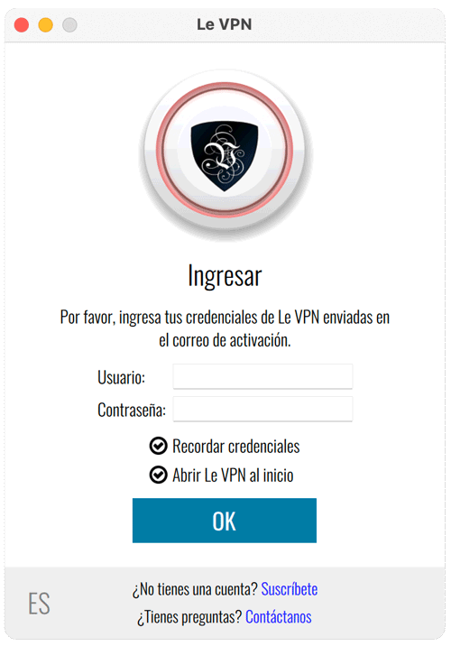 Le VPN login on macOS
