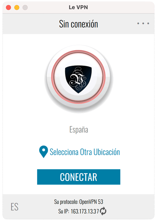 Select Le VPN server and connect