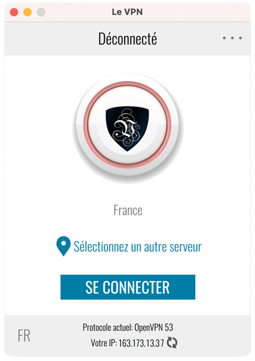 Select Le VPN server and connect