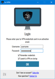 Le VPN for Windows | Windows VPN installation instructions | VPN Windows | how to VPN on Windows